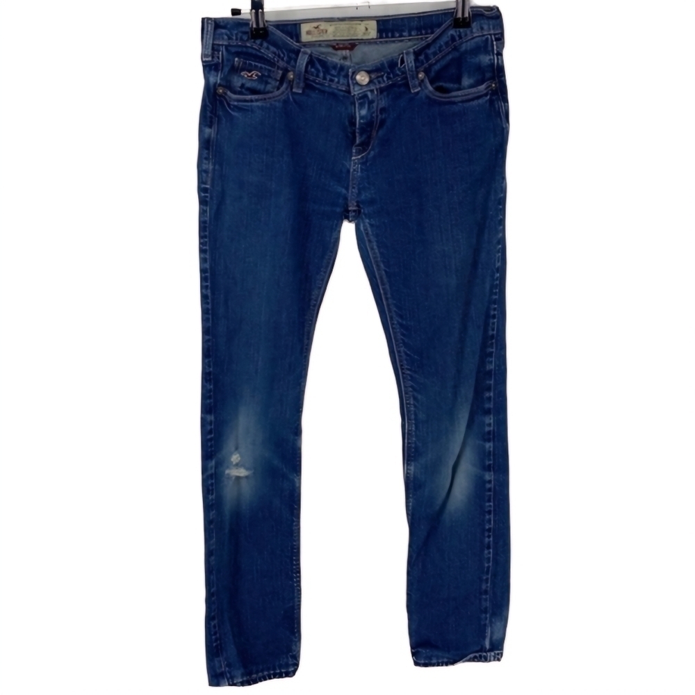 Hollister Stretch Skinny Jeans Distressed Knees